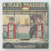 Destiny Highway Stenen Onderzetter (Voorkant)