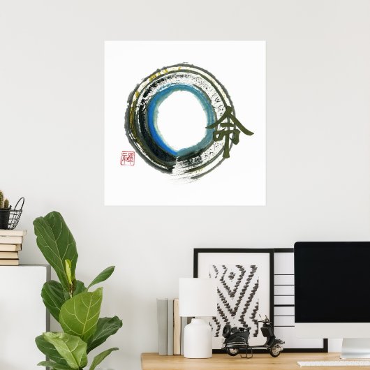 Destiny in Zen, Enso Poster (Thuiskantoor)