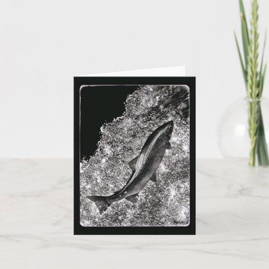 "Destiny" — Kaart van leapende zalm (Voorkant)
