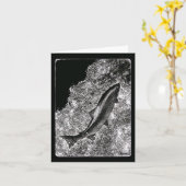 "Destiny" — Kaart van leapende zalm (Gele Bloem)