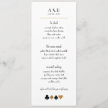 Destiny Las Vegas Bruiloft Menu Faux Gold Glitter<br><div class="desc">Perfect voor een glitzy nacht van Las Vegas romance,  deze faux gold en glitter card pak detail maakt deze magere lay-out diner menu's glanzen! Vergeet niet om genoeg voor elke plaats het plaatsen te bestellen en alle kleine details aan te passen die uw huwelijksgebeurtenis uniek maken.</div>