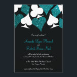 Destiny Las Vegas bruiloft nodigen Blauwgroen blau Kaart<br><div class="desc">Deze bruiloft uitnodiging beschikt over elegante typografie en een accent van grafische kaart pakken in wit en blauw groen blauwgroen faux glitter. Perfect voor een Las Vegas bruiloft in een kleine kapel van de strip,  alles wat je nodig hebt is liefde en een getuige of twee!</div>