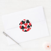 Destiny Las Vegas Bruiloft Ronde Sticker (Envelop)