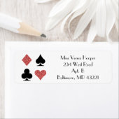 Destiny Las Vegas Bruiloft Roos Gouden Glitter Lab Etiket (Insitu)