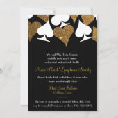 Destiny Las Vegas Casino Party Faux Gold Glitter Kaart (Voorkant)