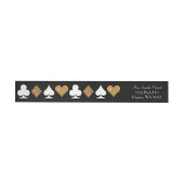 Destiny Las Vegas Glittered Gold en Black Address (Individueel)