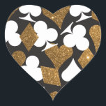 Destiny Las Vegas Hart Sticker Faux Gold Glitter<br><div class="desc">Een sticker om te coördineren met de Destiny suite,  gebruik het op gunsten,  enveloppen,  en meer! � 2Birdstone 2013</div>