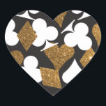 Destiny Las Vegas Hart Sticker Faux Gold Glitter<br><div class="desc">Een sticker om te coördineren met de Destiny suite,  gebruik het op gunsten,  enveloppen,  en meer! � 2Birdstone 2013</div>