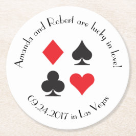 Destiny Las Vegas Trouwpapier Drink Onderzetter