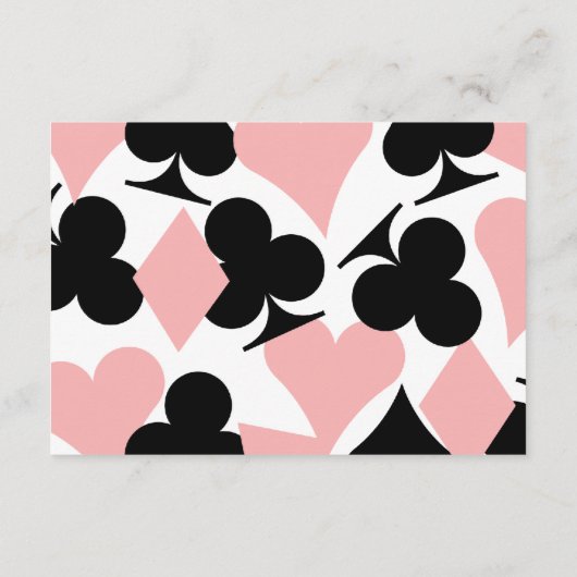 Destiny Las Vegas Wedding Reception Extra Info Informatiekaartje (Achterkant)