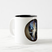 Destiny Skull Tweekleurige Koffiemok (Voorkant links)
