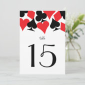 Destiny Vegas huwelijksreceptie Rood tafelnummer (Staand voorkant)