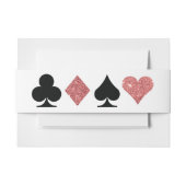 Destiny Vegas Invite Roos Gouden Glitter Bellyband Uitnodigingen Wikkel (Voorkant Voorbeeld)