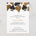 Destiny Vegas Rehearsal Dinner Faux Gold Glitter Kaart<br><div class="desc">Ideaal voor een glitzy Vegas party op de strip. wat daar gebeurt ,  blijft daar! � 2 vogelsteen 2014 alle rechten voorbehouden.</div>