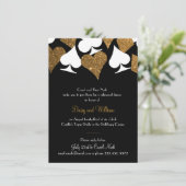 Destiny Vegas repetitie diner Faux Gold Glitter Kaart (Staand voorkant)