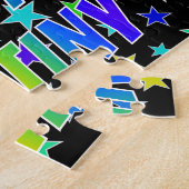 "DESTINY" voornaam, geun "HAPPY BIRTHDAY" Legpuzzel (Zijkant)