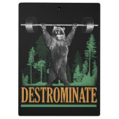 Destrominate - Beer - Funny Workout Inspirerend Klembord (Achterkant)