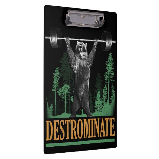 Destrominate - Beer - Funny Workout Inspirerend Klembord (Rechts)