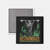 Destrominate - Beer - Funny Workout Inspirerend Magneet (Voorkant / Achterkant)