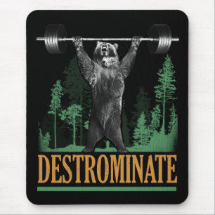 Destrominate - Beer - Funny Workout Inspirerend Muismat