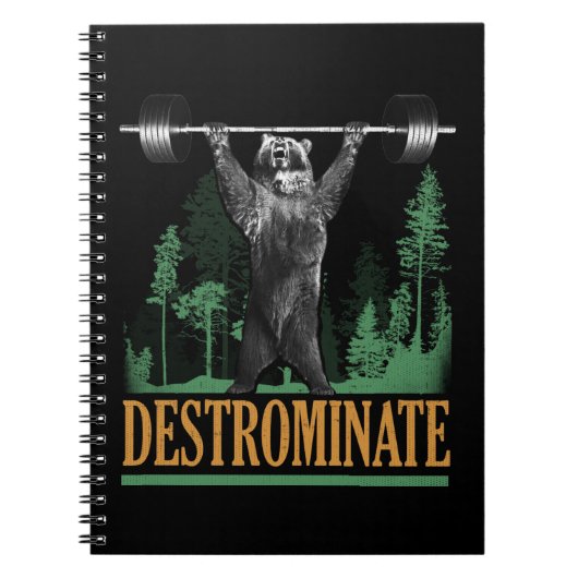 Destrominate - Beer - Funny Workout Inspirerend Notitieboek (Voorkant)