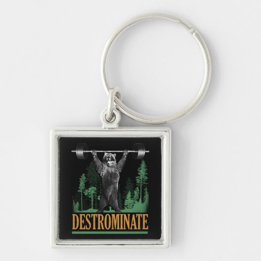 Destrominate - Beer - Funny Workout Inspirerend Sleutelhanger (Voorkant)