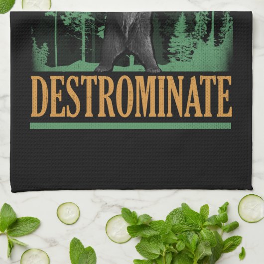 Destrominate - Beer - Funny Workout Inspirerend Theedoek (Gevouwen)