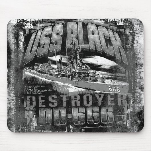 Destroyer Black Muismat Mousepad (Voorkant)