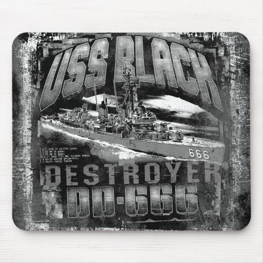 Destroyer Black Muismat Mousepad (Voorkant)