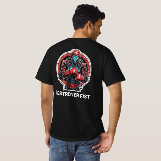 Destroyer fist t-shirt (Achterkant volledig)
