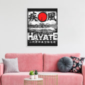 Destroyer Hayate Canvas Afdruk (Insitu (Woonkamer))