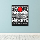 Destroyer Hayate Canvas Afdruk (Insitu (Houten vloer))