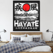 Destroyer Hayate Canvas Afdruk (Insitu (Slaapkamer))