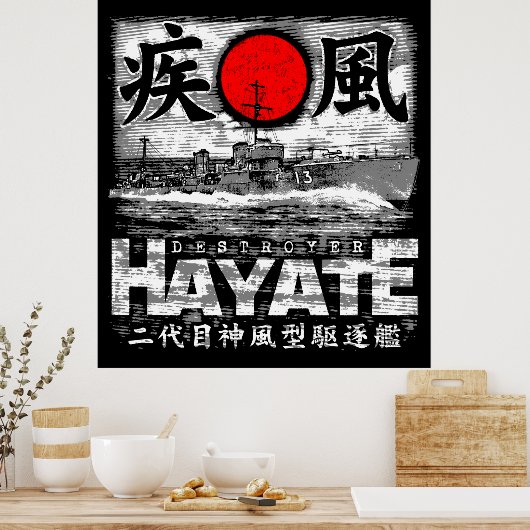 Destroyer Hayate Poster (Keuken)