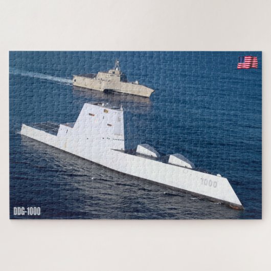 DESTROYER MET GIDDELDE MISSIE - DDG-1000 (20x30 IN Legpuzzel (Horizontaal)