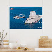 DESTROYER MET GIDDELDE MISSIE - DDG-1000 POSTER (Keuken)