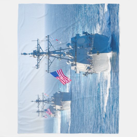 DESTROYER MET GIDDELDE MISSIE - DDG-102 FLEECE DEKEN (Voorkant)