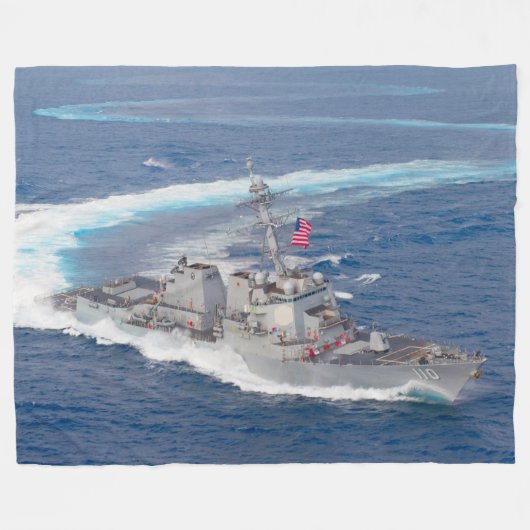 DESTROYER MET GIDDELDE MISSIE - DDG-110 FLEECE DEKEN (Voorkant (Horizontaal))