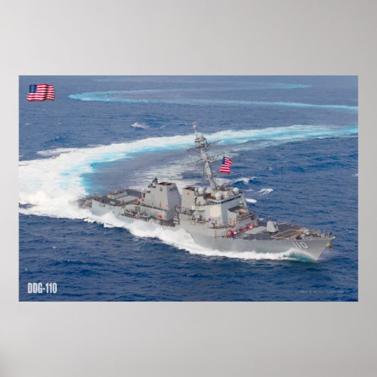 DESTROYER MET GIDDELDE MISSIE - DDG-110 POSTER (Voorkant)