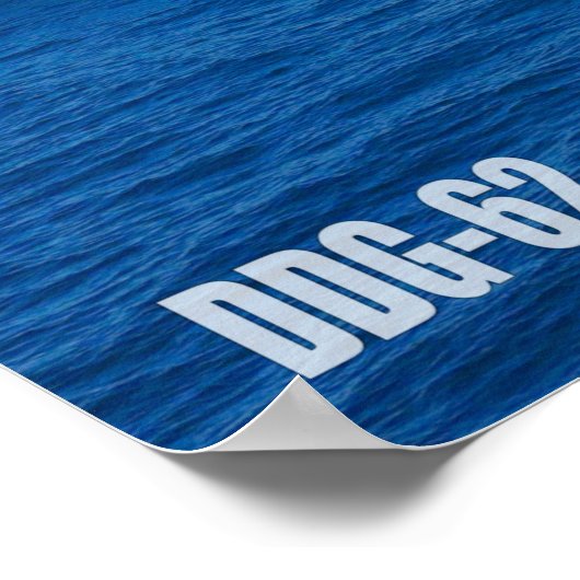 DESTROYER MET GIDDELDE MISSIE - DDG-62 POSTER (Hoek)