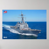 DESTROYER MET GIDDELDE MISSIE - DDG-62 POSTER (Voorkant)