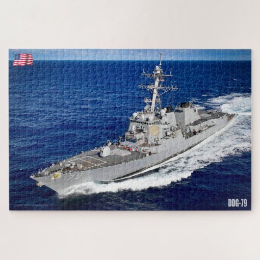 DESTROYER MET GIDDELDE MISSIE - DDG-79 (20x30 INCH Legpuzzel (Horizontaal)