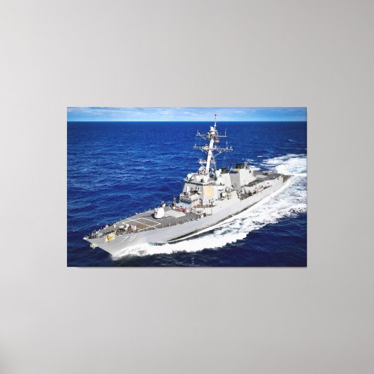 DESTROYER MET GIDDELDE MISSIE - DDG-79 40x60 Canvas Afdruk (Voorkant)