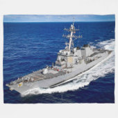 DESTROYER MET GIDDELDE MISSIE - DDG-79 FLEECE DEKEN (Voorkant (Horizontaal))