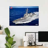 DESTROYER MET GIDDELDE MISSIE - DDG-79 POSTER (Thuiskantoor)