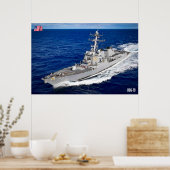 DESTROYER MET GIDDELDE MISSIE - DDG-79 POSTER (Keuken)