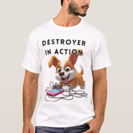 Destroyer Puppy in Action T-shirt