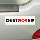 Destroyer Roy Bumpersticker (Op auto)
