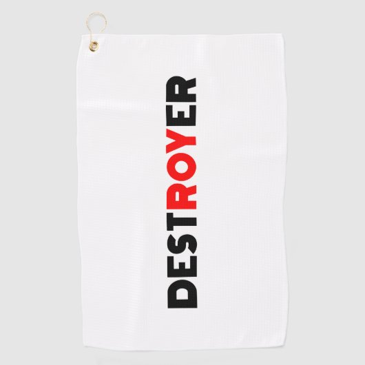 Destroyer Roy Golfhanddoek (Voorkant)