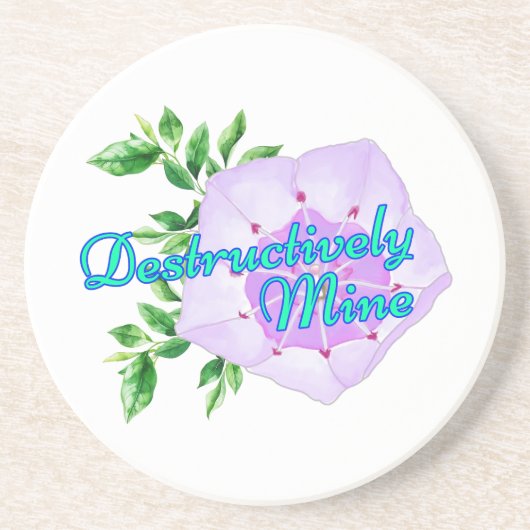 Destructively Mine Zandsteen Onderzetter (Voorkant)